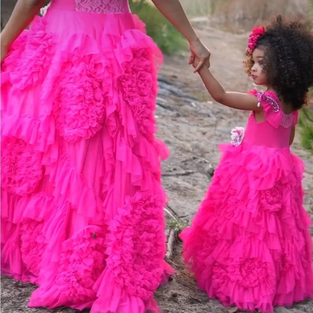 Dollcake Best Wishes Barbie Frock size 5T - Picture 4 of 4